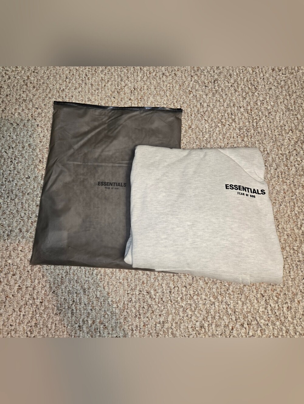 NWT Authentic Fear of God Essentials Hoodie 'Light Oatmeal' Men's Size Medium
